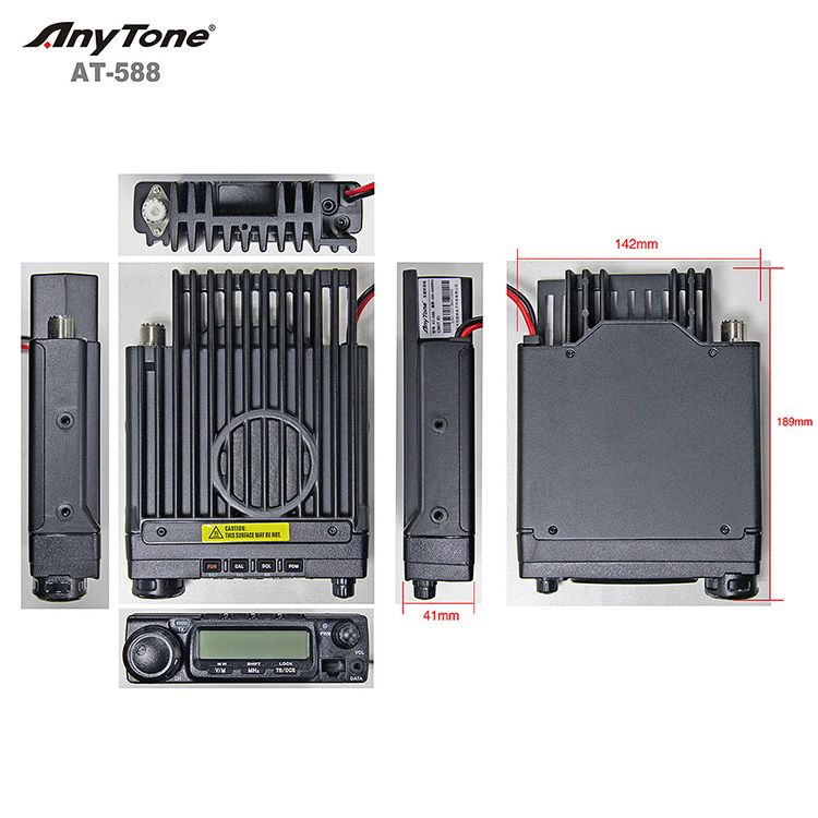 AnyTone AT588/66-88MHz - 70MHz FM transceiver 40w 2