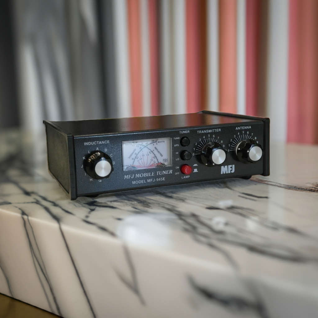 MFJ-945E, TUNER, HF+6M MOBILE, 300W, WITH ANTENNA BYPASS