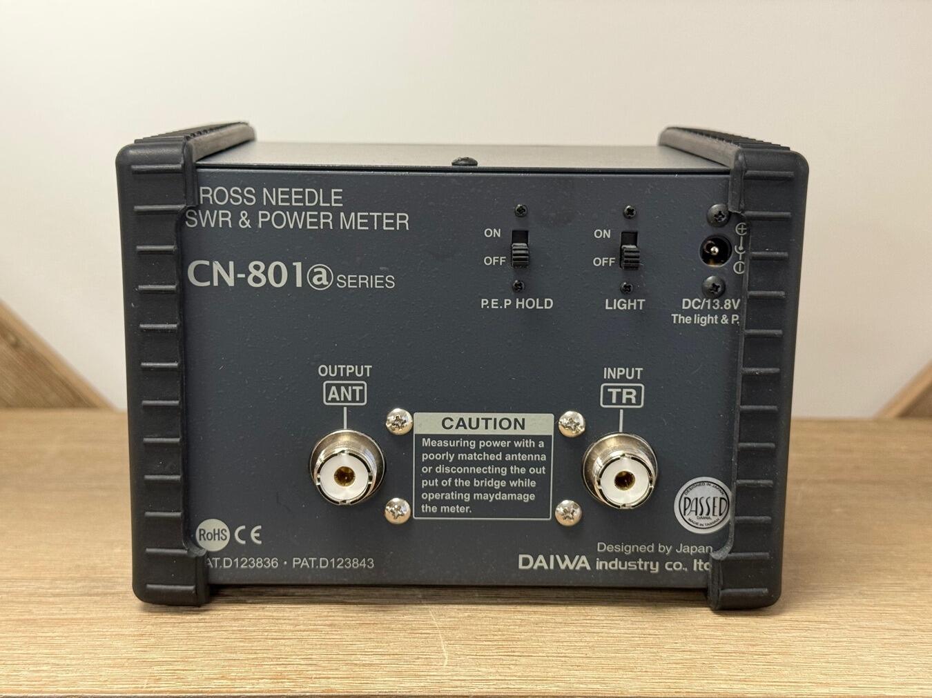 DAIWA ダイワ CN-801クロスニードルSWR&POWERメーター(中古) DAIWA ダイワ CN-801クロスニードルSWR&POWERメーター(中古