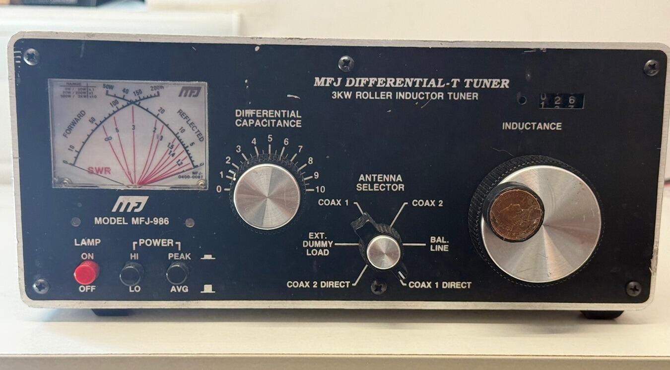 RESCUE RIGS – Second Hand MFJ‑986 3 kW Manual HF Antenna Tuner