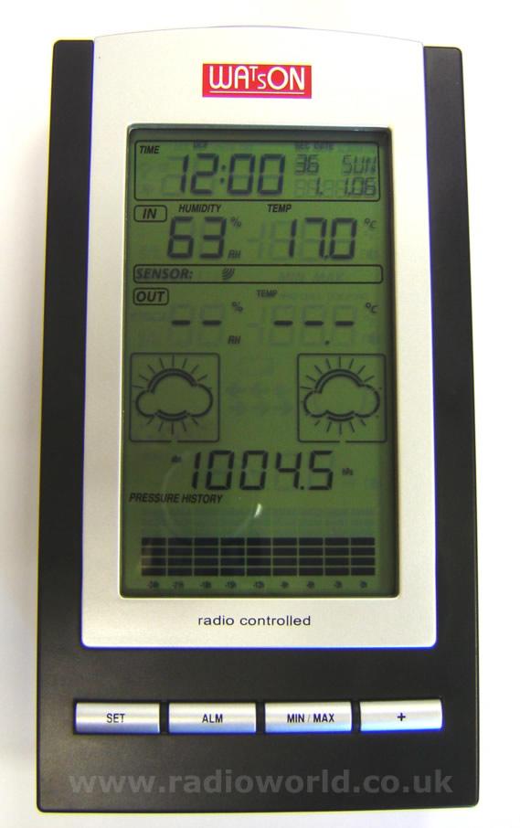 W-8683 Compact Wireless Weather Station Digital Clock 12-24 hours, Radio  controlled - Radioworld UK