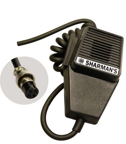 Sharman's dm520p2 coffin cb microphone with 4pin plug (uniden wirin