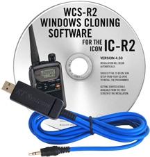 WCS-R2 Programming Software and USB-29A cable for the Icom IC-R2