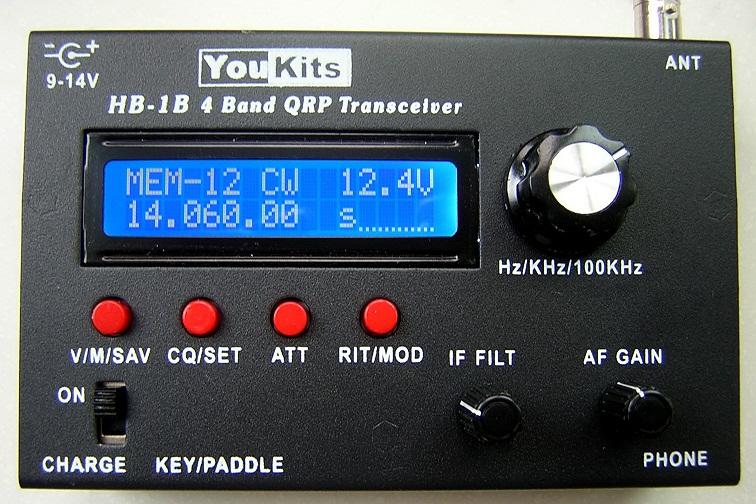 Youkits HB-1B MK2 4 band QRP CW transceiver