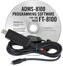 ADMS-8100 Programming Software and USB-29B for the Yaesu FT-8100