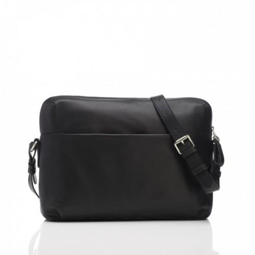 Marshall Bergman 13" Laptop Bag Adria Black Leather s1