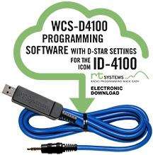 Wcs-d4100 programming software and usb-29a cable for the icom id-4100