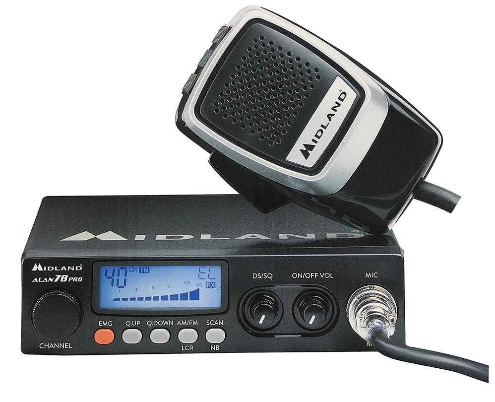 Midland alan 78 pro cb radio - for europe and the uk. 12v,24v.
