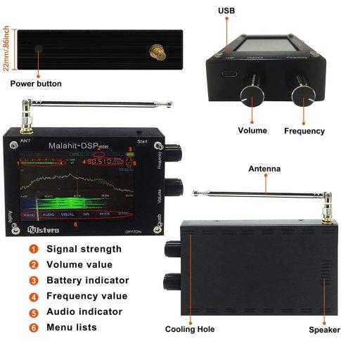 Connecting the Malahit DSP SDR Radio receiver to the PC 