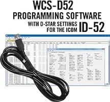 Wcs-d52 programming software and rt-49 cable for the icom id-52