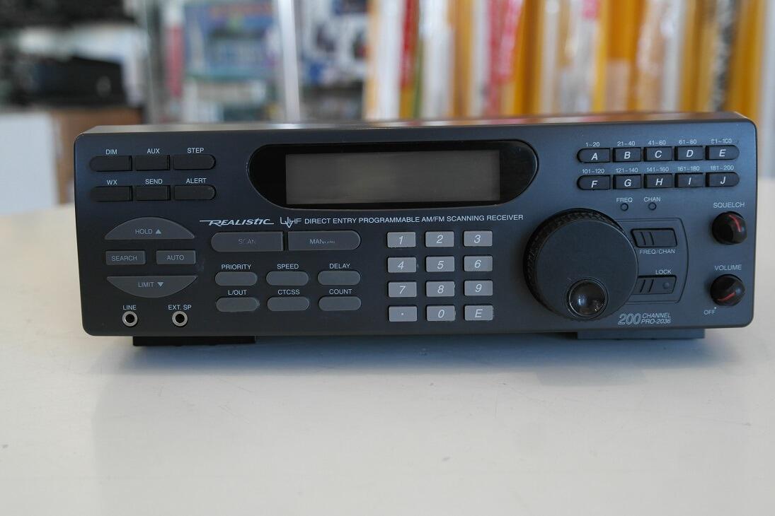 Second Hand Realistic PRO2036 VHF UHF Scanner Radioworld UK