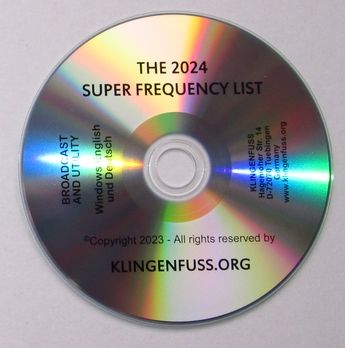 2024 Super Frequency List on CD
