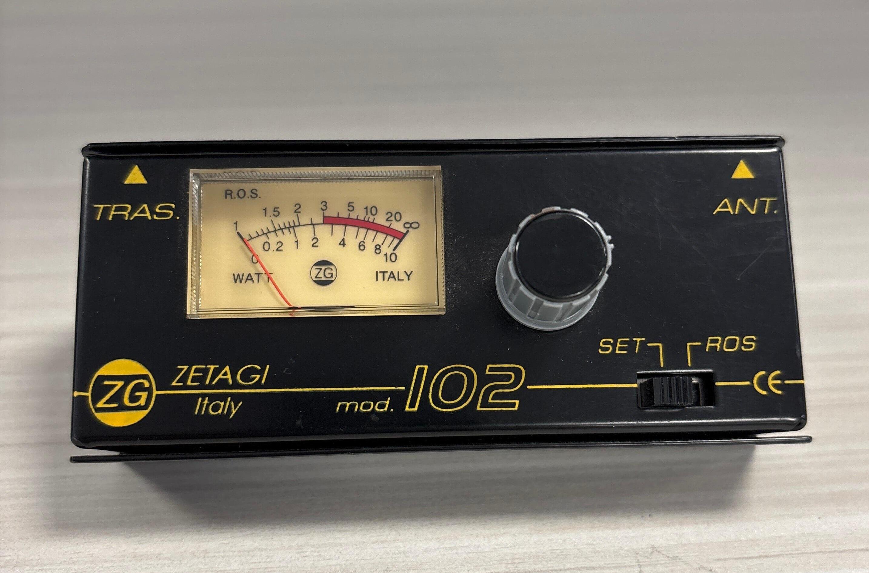 Zetagi SWR 103 - Mesureur SWR/PWR Compact 25-50 MHz Jusqu'à 150W Pour Antenne CB Radio