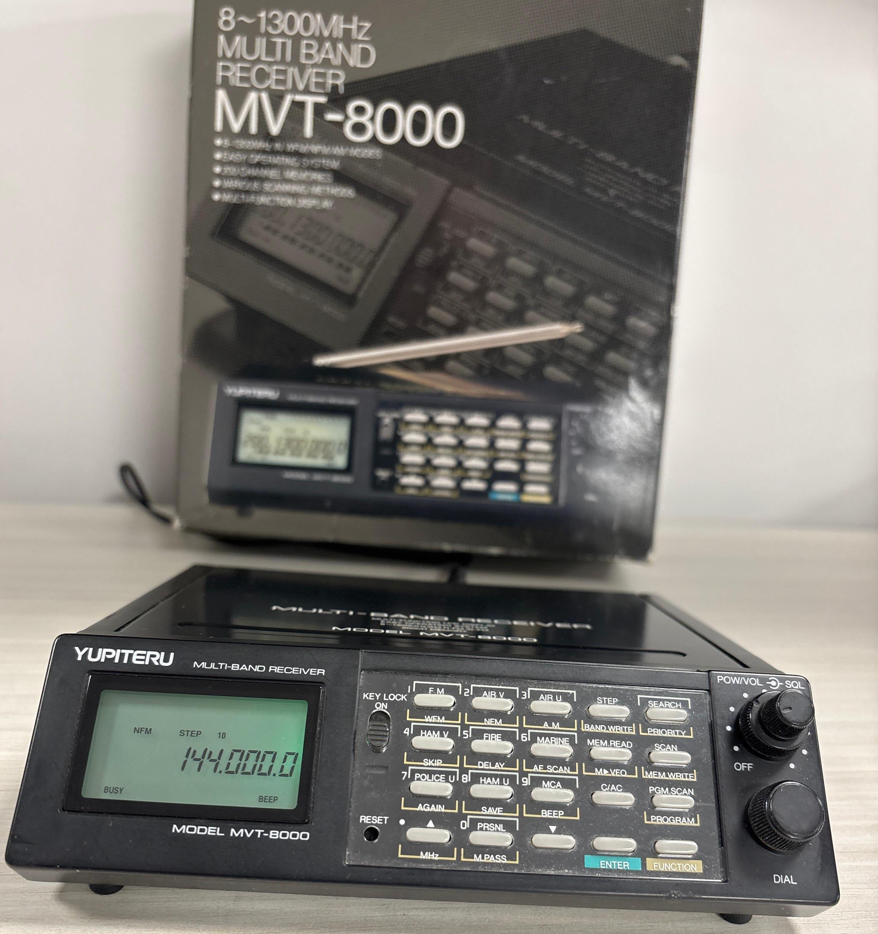 Second Hand MVT-8000 Scanner 8 - 1300 MHz WFM/NFM/AM Modes - Radioworld UK