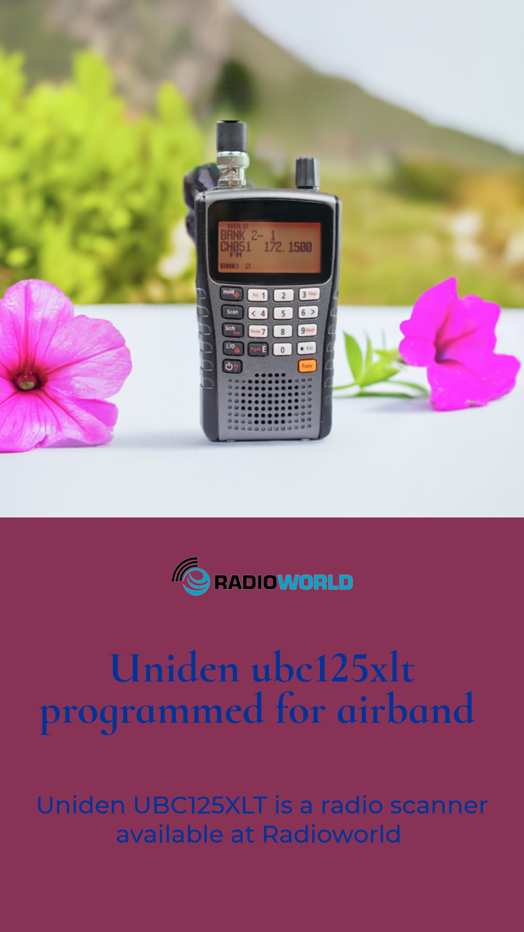 Uniden ubc125xlt 500 channel radio scanner - Radioworld UK