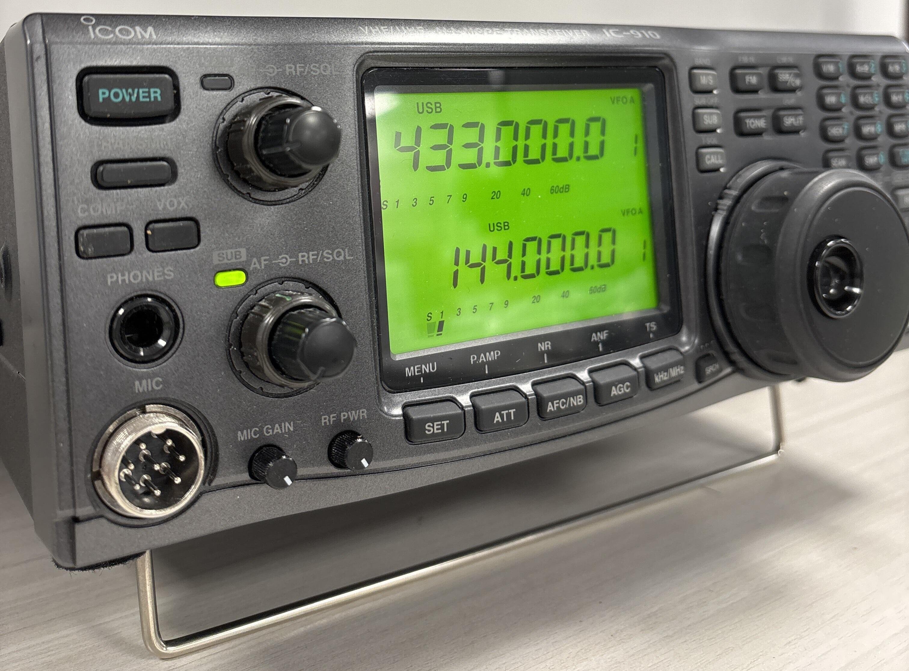 Second-hand Icom IC-910H 2M/70CM multimode base station