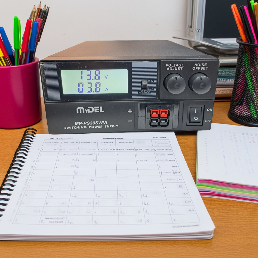 SM-30 powering transceiver in ham shack