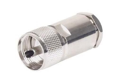 Pl-259 plug large entry with pressure sleeve for rg213 9mm coax