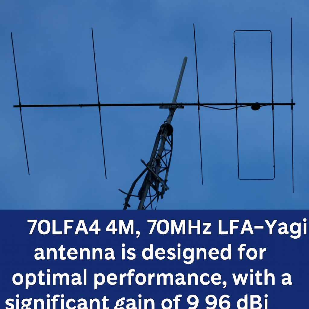 70LFA4 4M LFA-Yagi Antenna | 70MHz, 9.96 dBi Gain – Radioworld UK