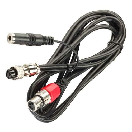 4-pin XLR to Kenwood 4-pin microphone adapter close-up