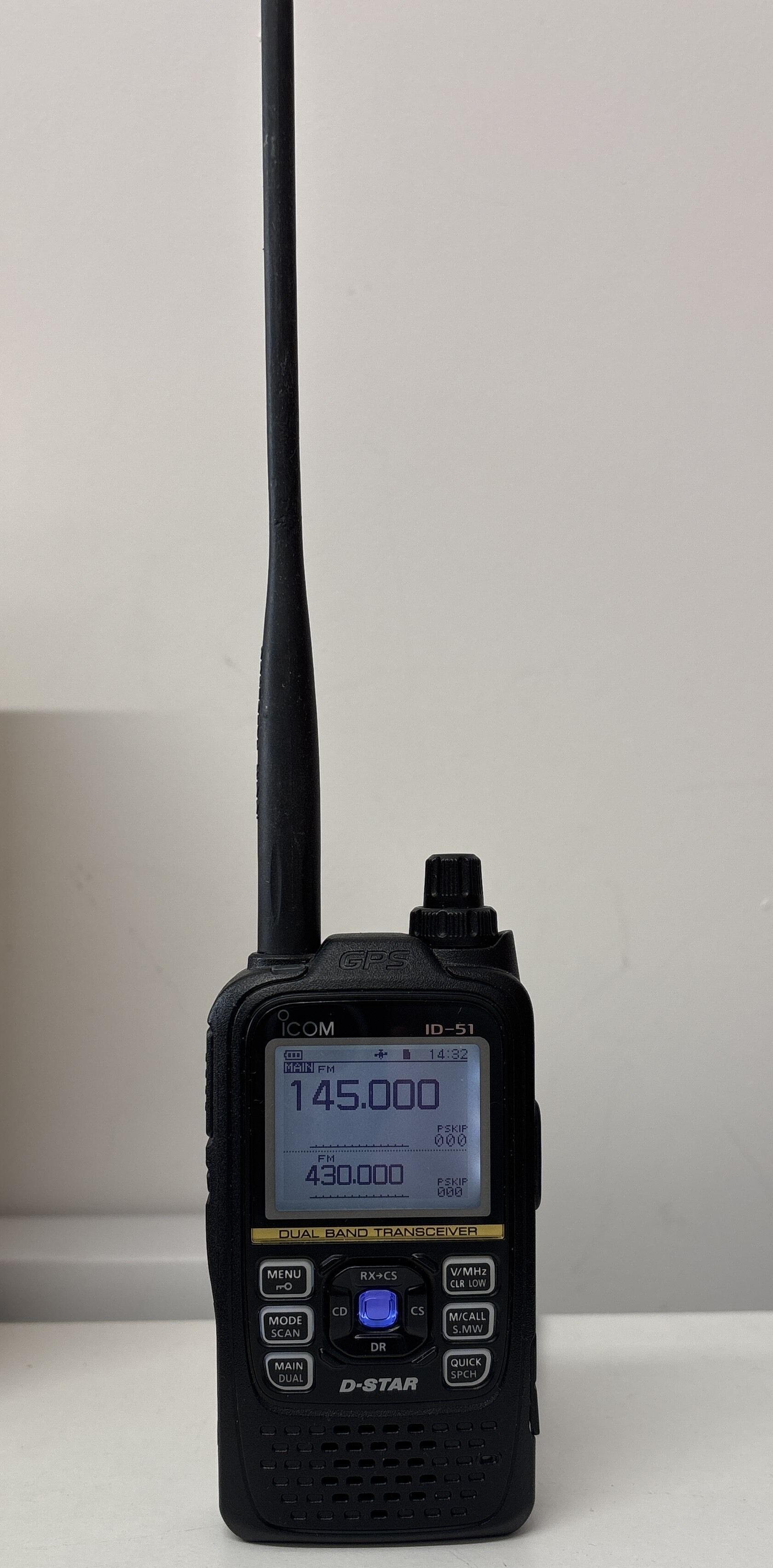 Second Hand Icom IC‑51 PLUS 2 Dual Band D‑STAR Handheld