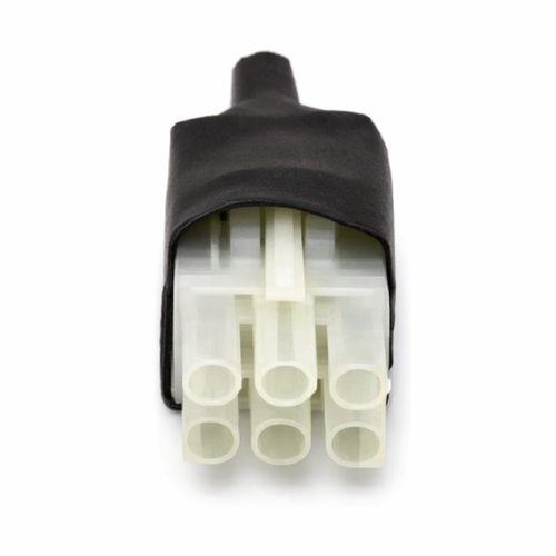 Bare 6 pin dc plug for a regular dc power lead