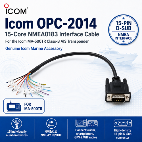 Icom OPC‑2014 is the 15‑core NMEA0183 interface cable - Radioworld UK