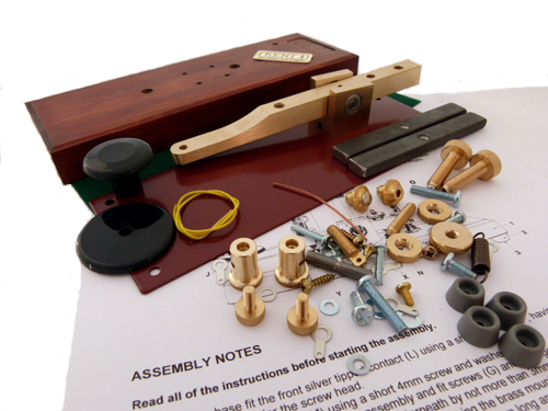 HKK Kent Standard Brass Morse Key Kit (with Base)