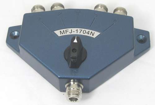 Mfj-1704n 4-way coax switch (n-type).
