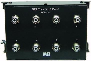 MFJ-4704 4-position Coaxial Patch Panel