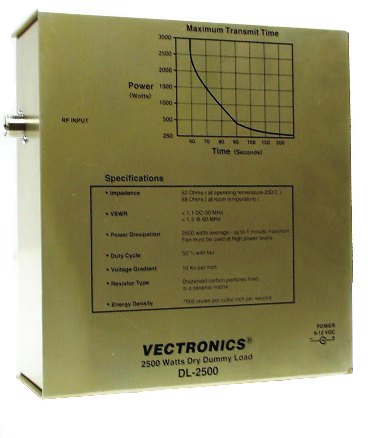 DL-2500 Vectronics 2.5kW Dummy Load (SO-239)