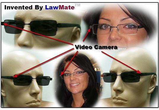 Optoelectronics Covert Video Camera Eyeglasses/Sunglasses covert