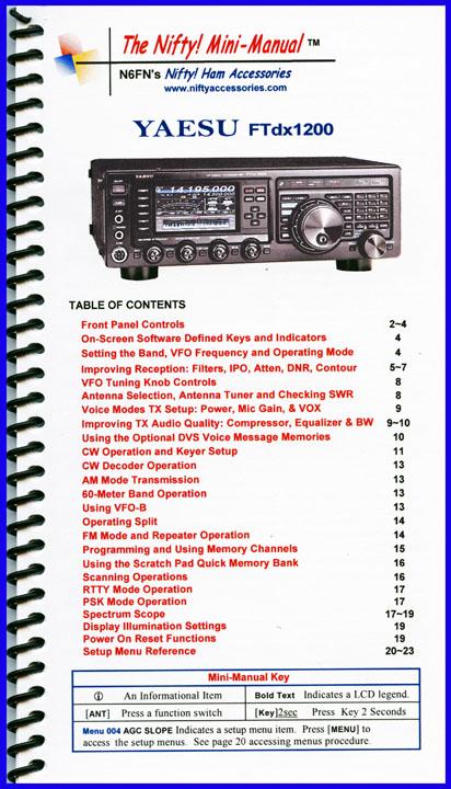 FTdx1200D Nifty Mini Manual