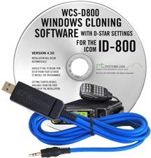 WCS-D800 Programming Software and USB-29A cable for the Icom ID-