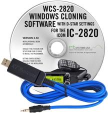 WCS-2820 Programming Software and USB-29A cable for the Icom IC-