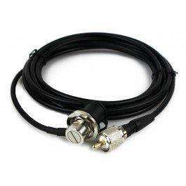 Diamond EC-H5 5m mobile cable kit with SO239 antenna socket and PL259 plug fitted.