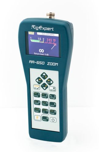 Rigexpert aa-650 zoom frequency range: 0.1 to 650 mhz