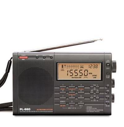 Tecsun pl-660 shortwave receiver + vhf airband.