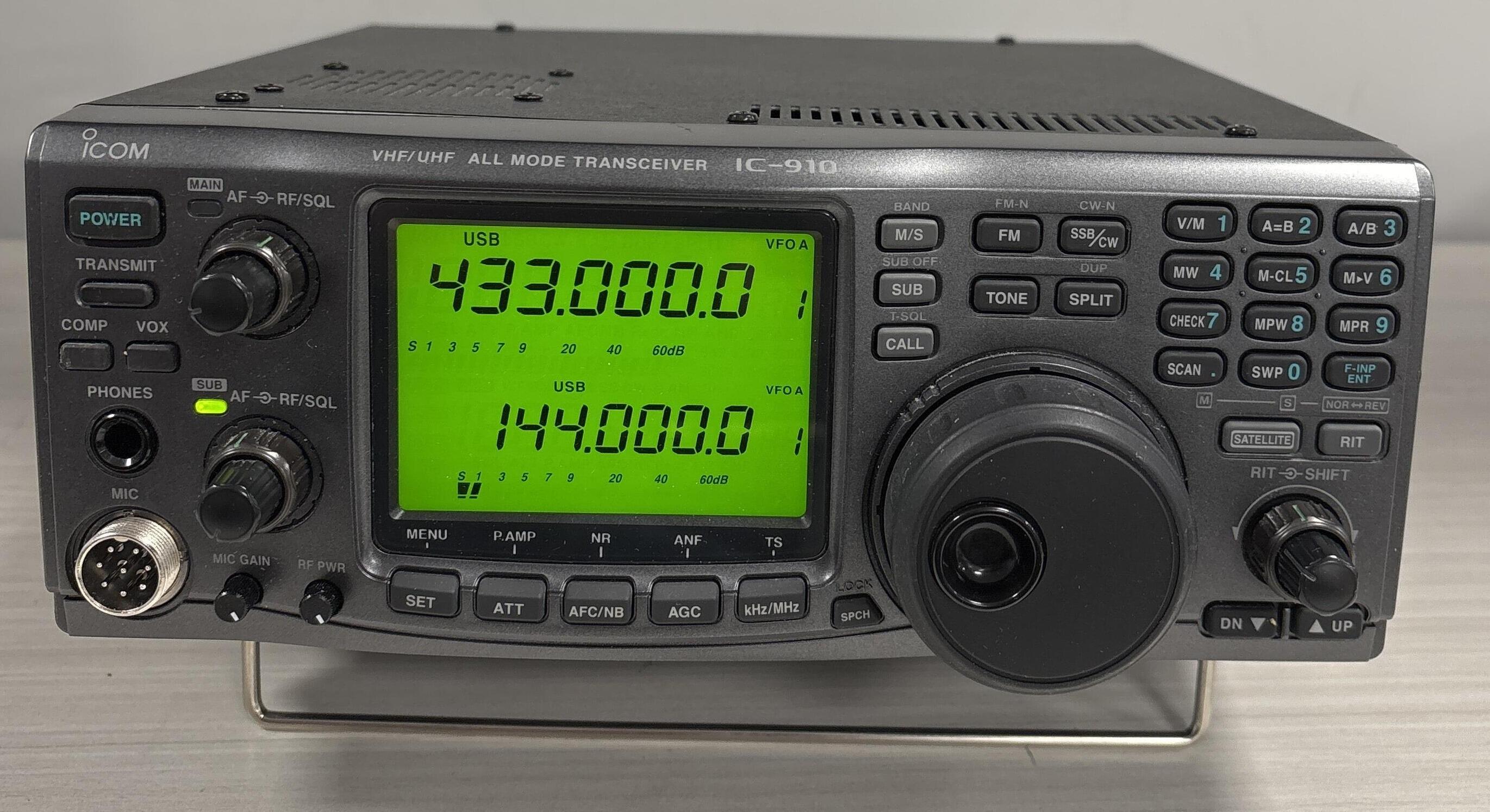 Second-hand Icom IC-910H 2M/70CM multimode base station