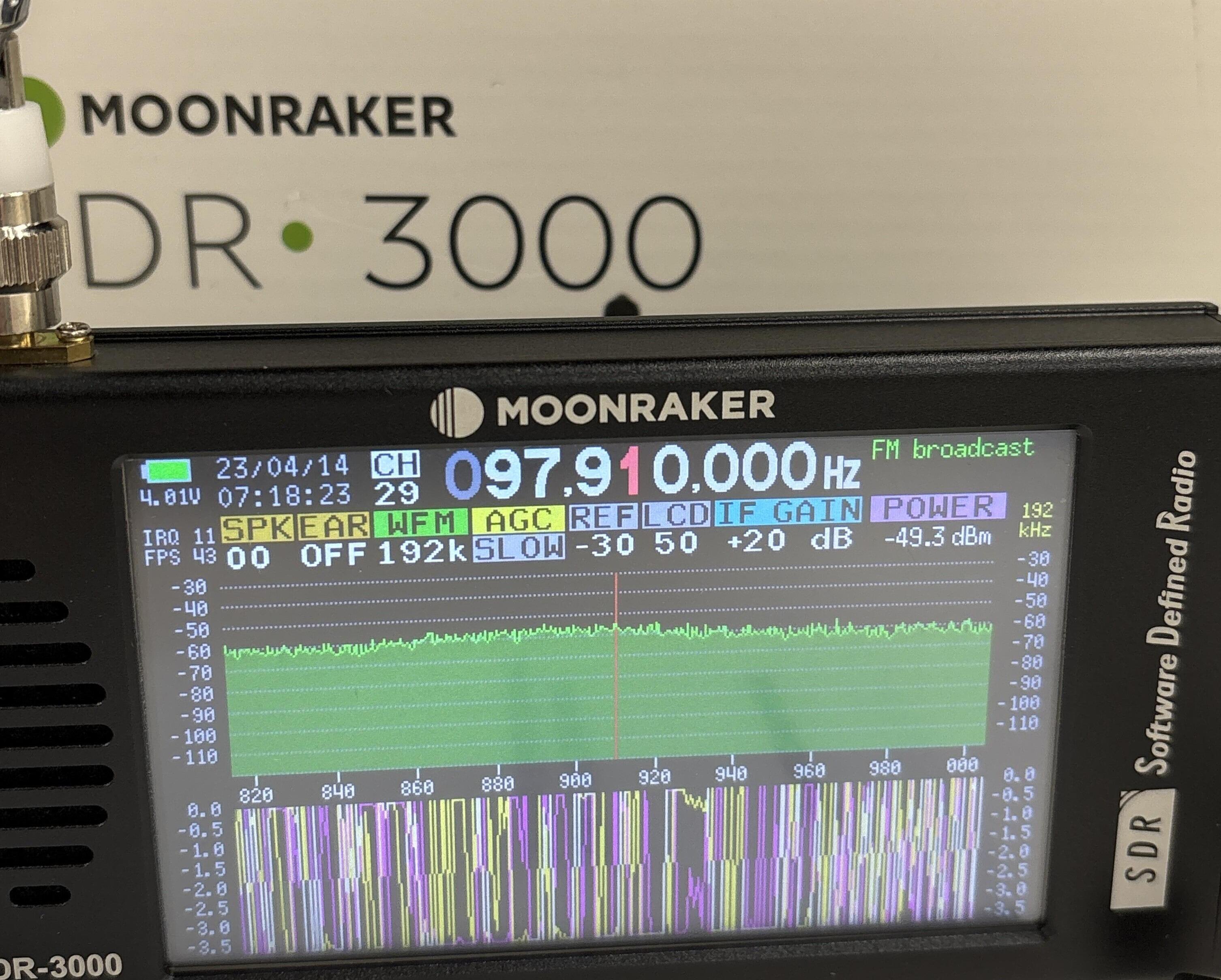Second Hand Moonraker SDR-3000 Software Defined 100kHz
