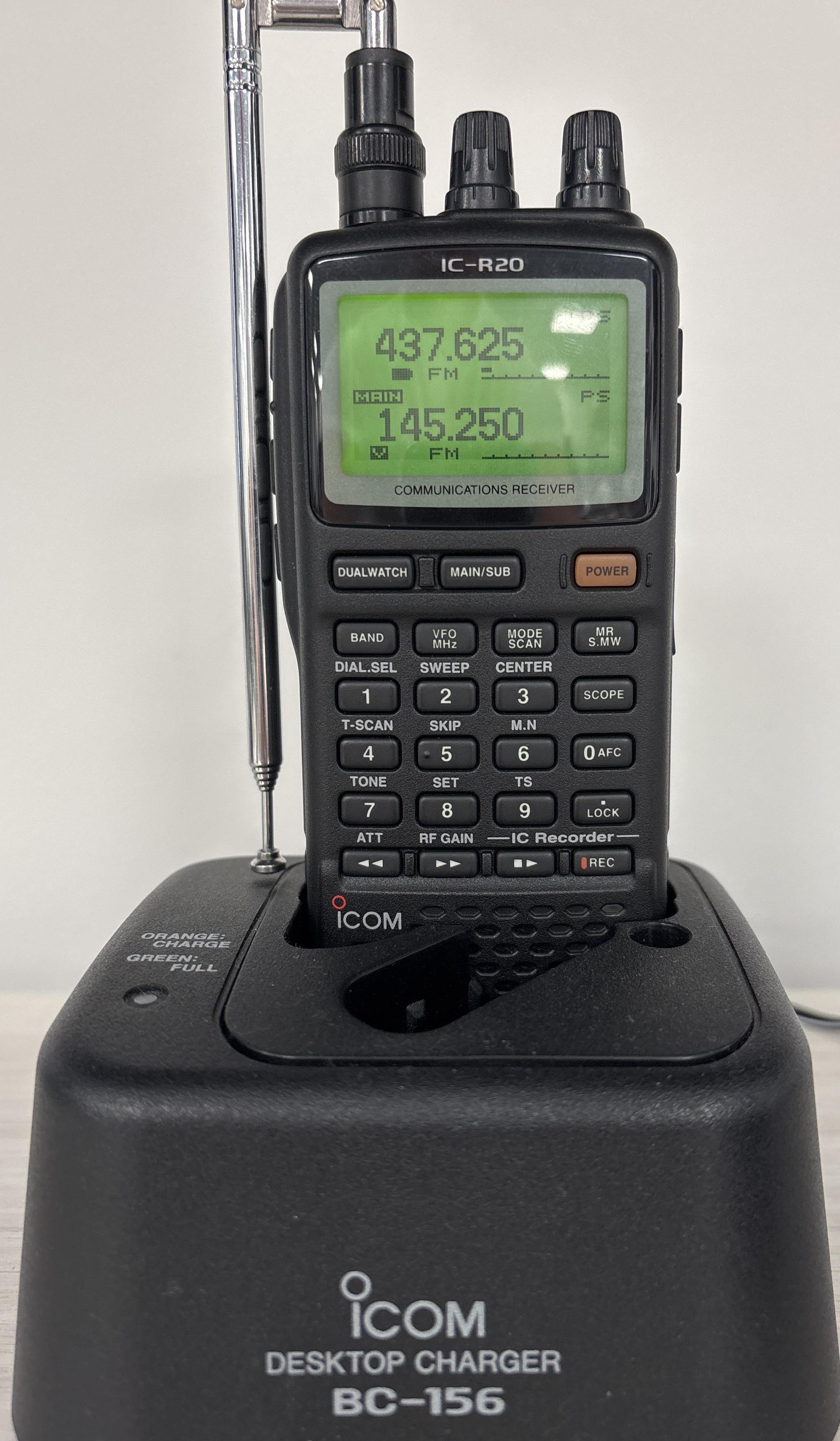Second Hand Icom IC-R20 Wideband Scanner + BC-156
