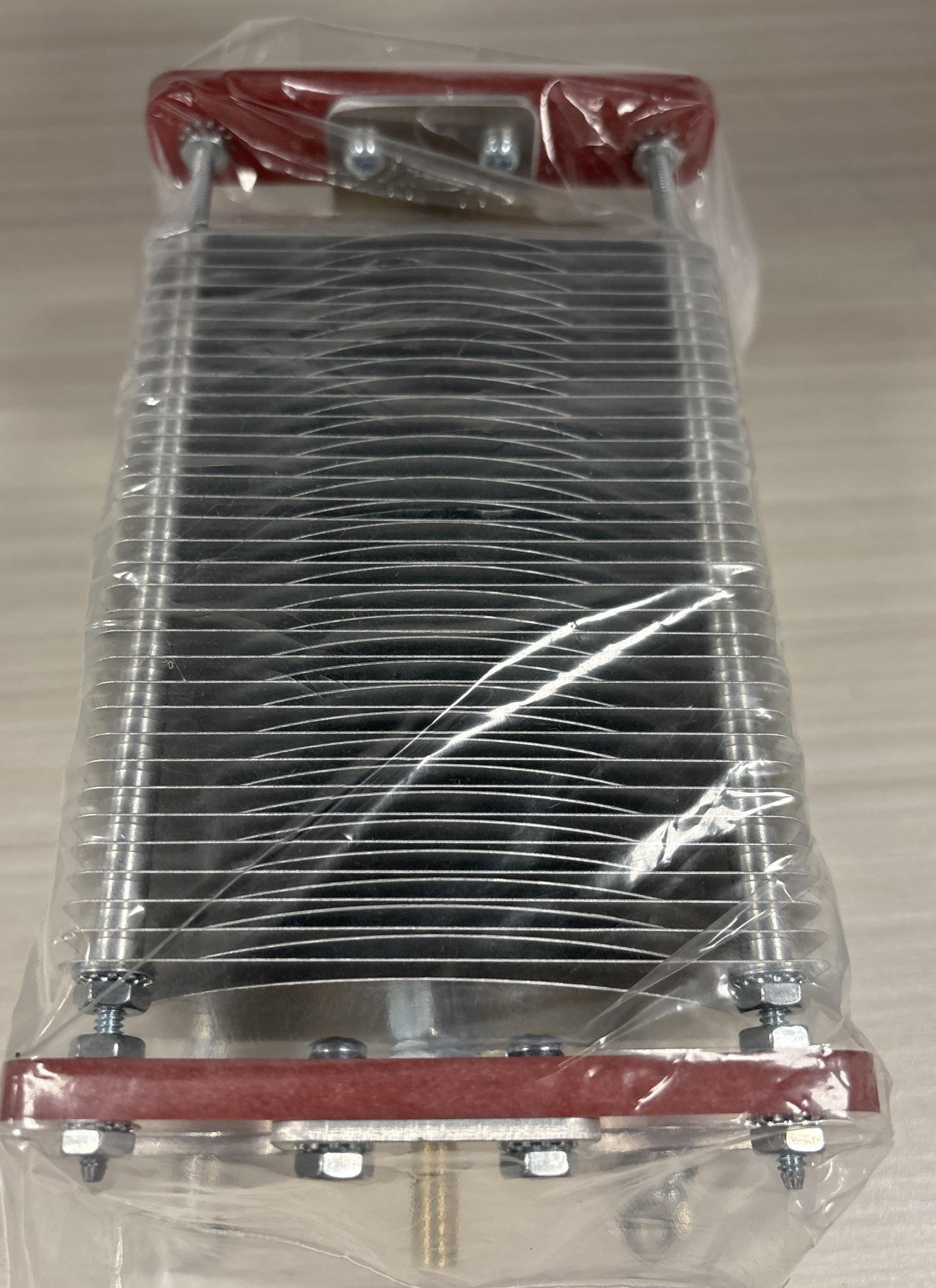 Close‑up of Palstar C1350 tuning capacitor blades