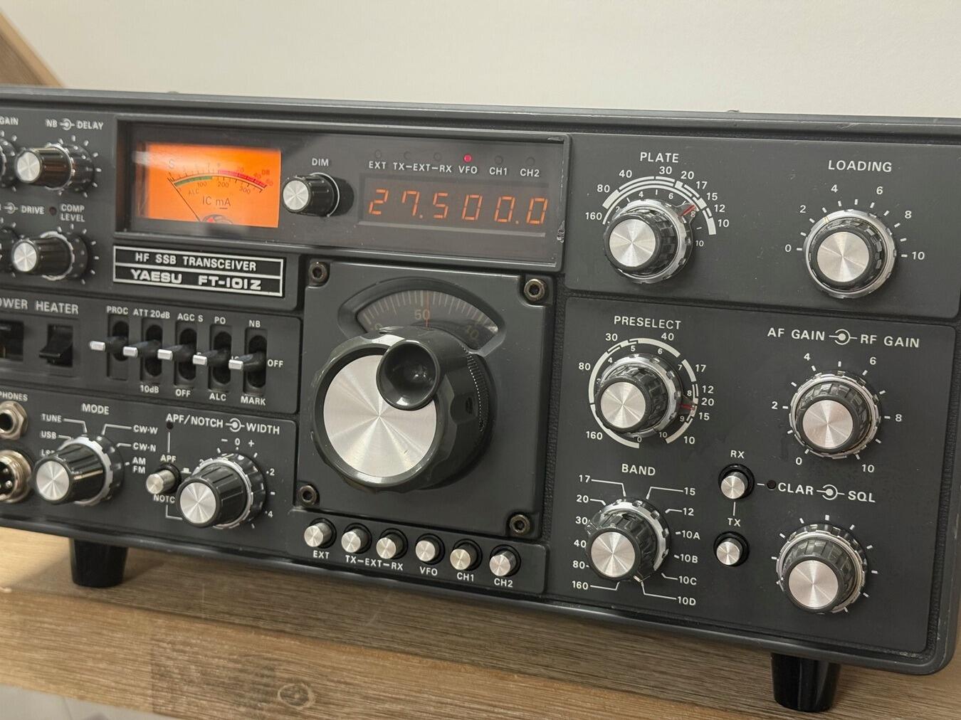 Yaesu FT-101ZD Mk III HF Transceiver with CB Crystals Fitted