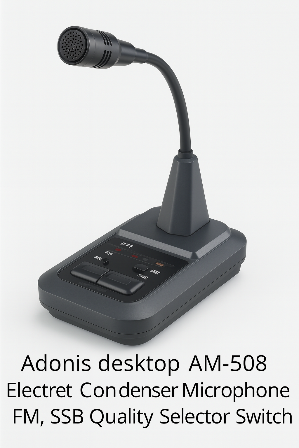 Adonis desktop am-508 electret microphone - fm / ssb quality