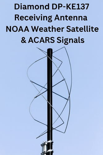 Diamond DP-KE137 receiving antenna for NOAA weather satellite and ACARS signals, circular polarized, mast-mounted, 1.0m height – Radioworld UK