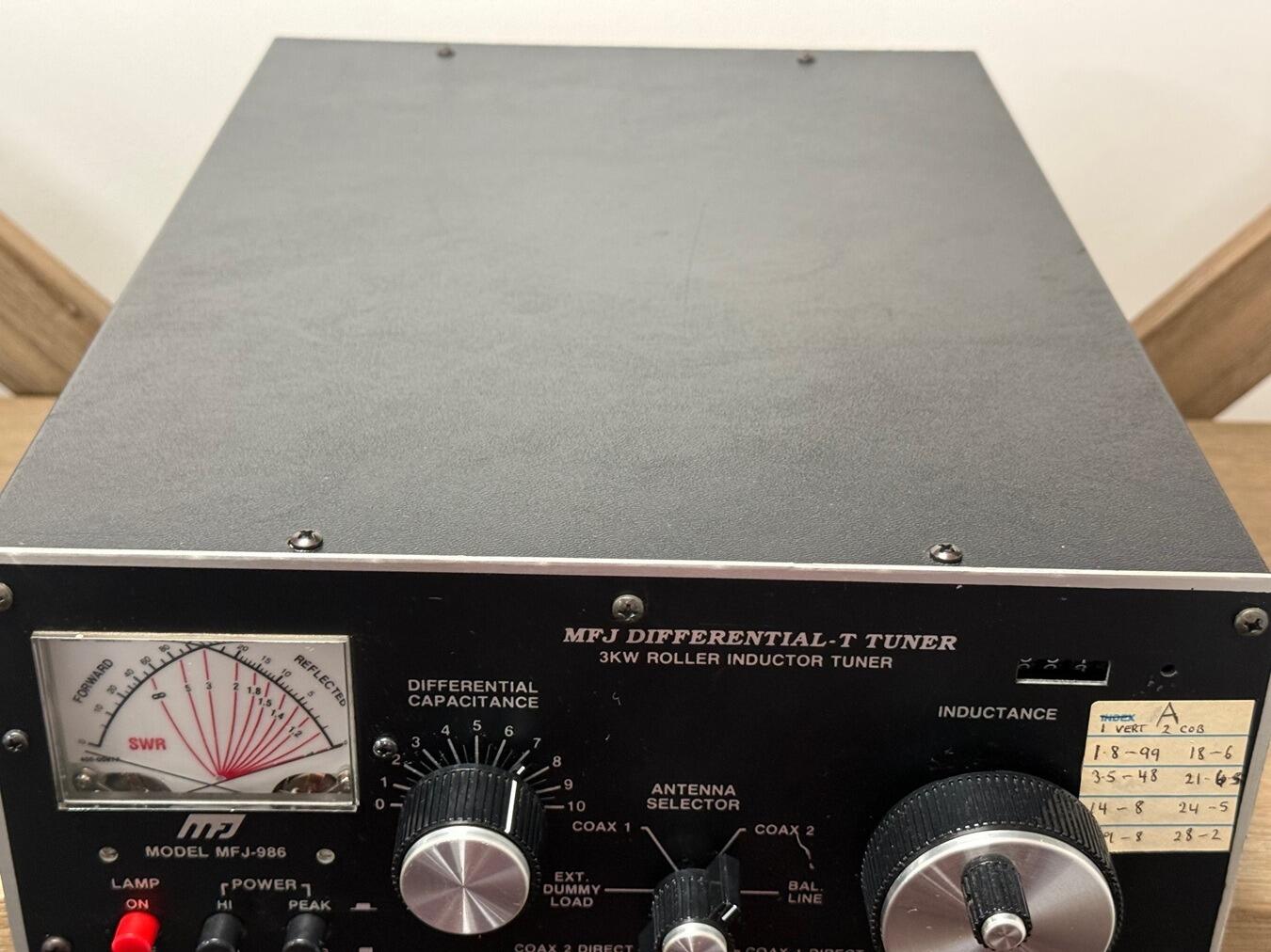 Second Hand MFJ-986 3 kW Manual HF Antenna Tuner | Radioworld UK