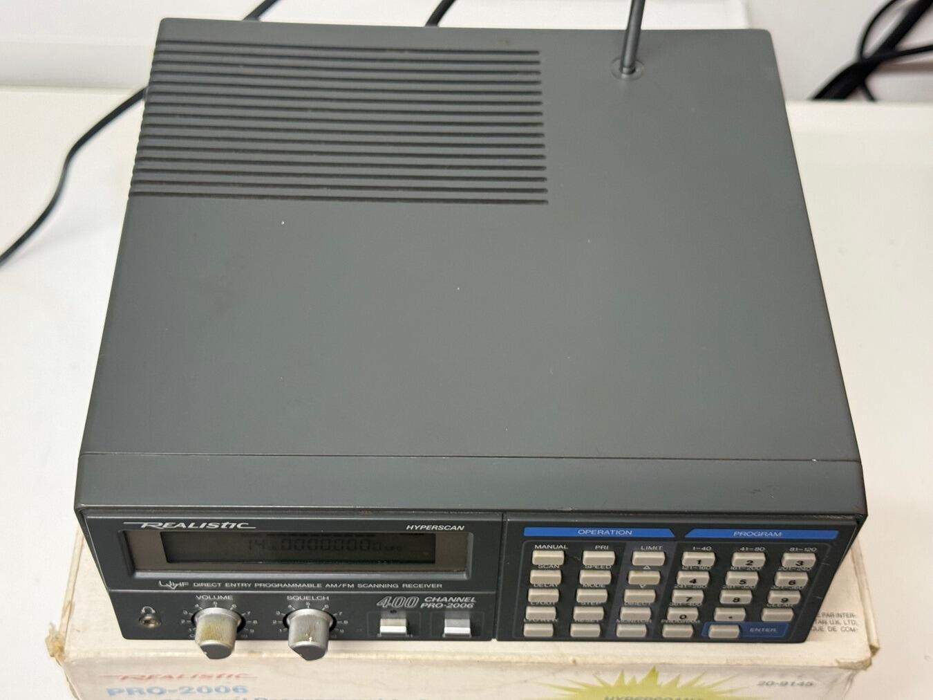 Used Realistic Pro-2006 Wideband Scanner | RadioWorld