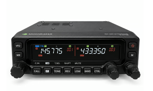 Moonraker LUNA VHF UHF Mobile Transceiver with detachable remote head and high‑contrast display