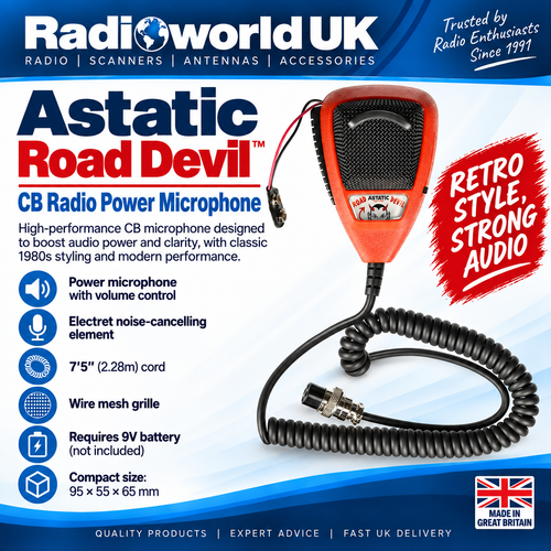 Astatic D104M6B Amplified 4‑Pin Microphone | Radioworld UK