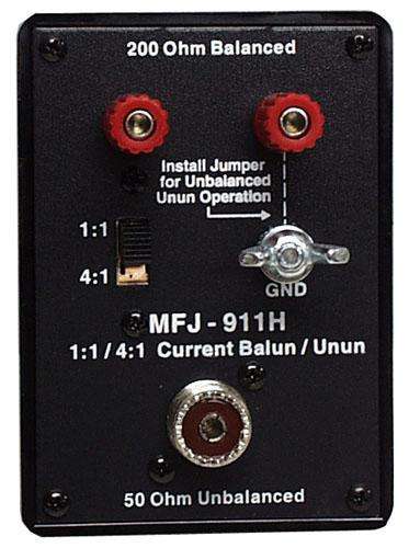 Mfj-911h switchable 1:1 or 4:1 balun